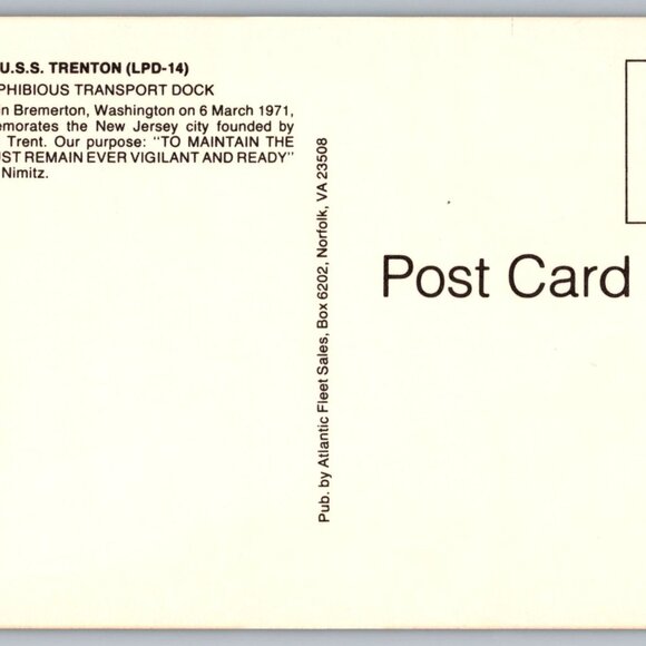 Postcard  Unposted Warships [LP LS] Lot of 8 Historic Collection #1172 - Picture 14 of 16